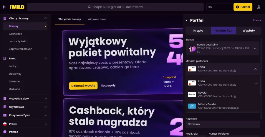 iwild-casino-wybor-platnosci