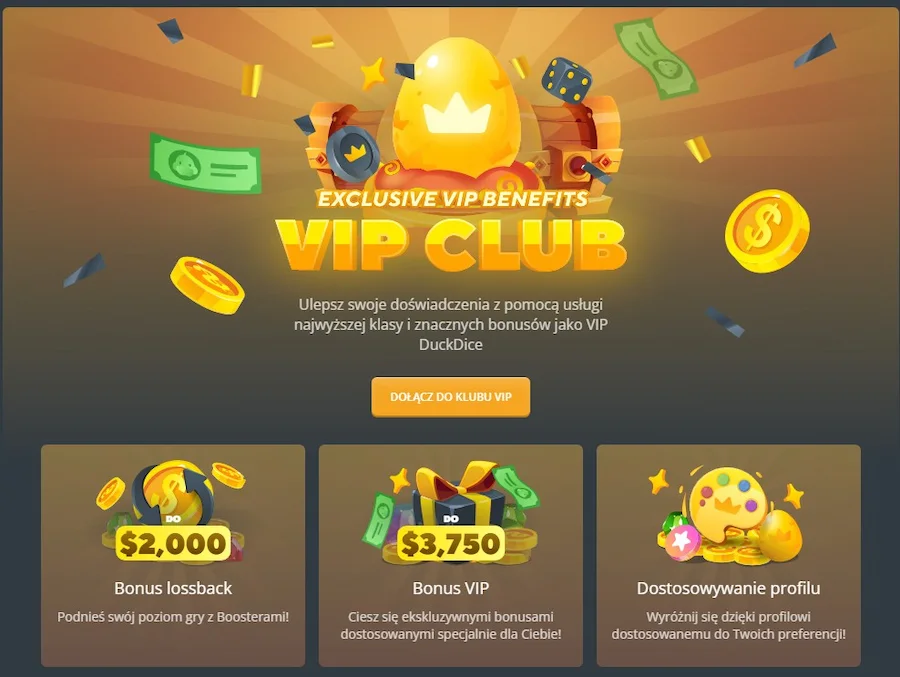 DuckDice Kasyno VIP Club
