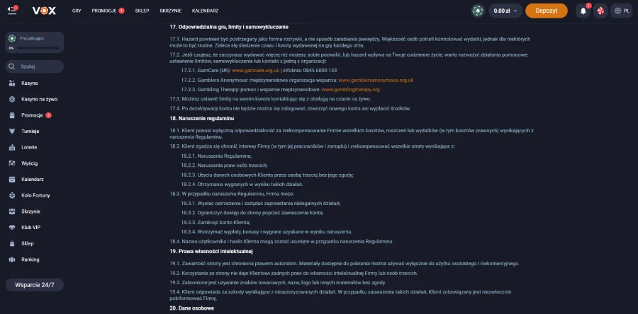 vox-casino-odpowiedzialna-gra