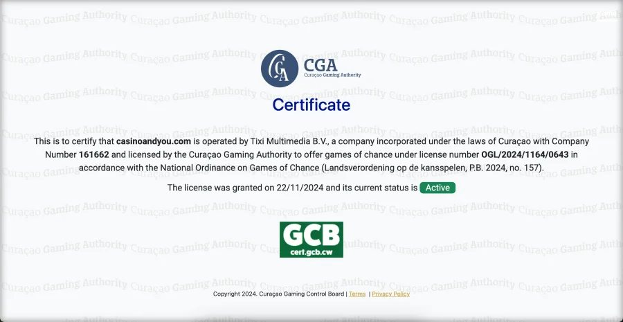 casinoandyou-licencja-curacao