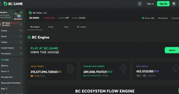 BC.GAME uruchamia BC Engine